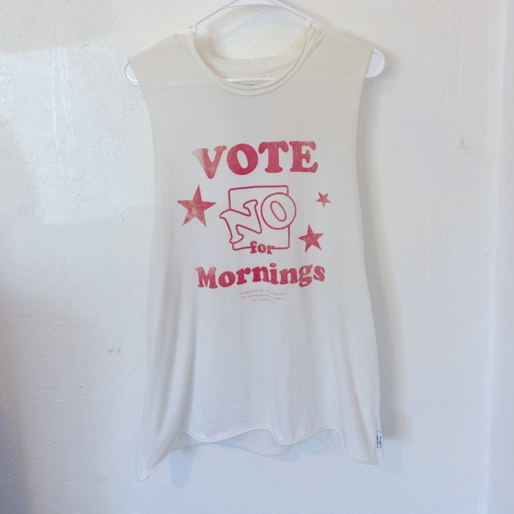 The Laundry Room Vote No For Mornings Tee
